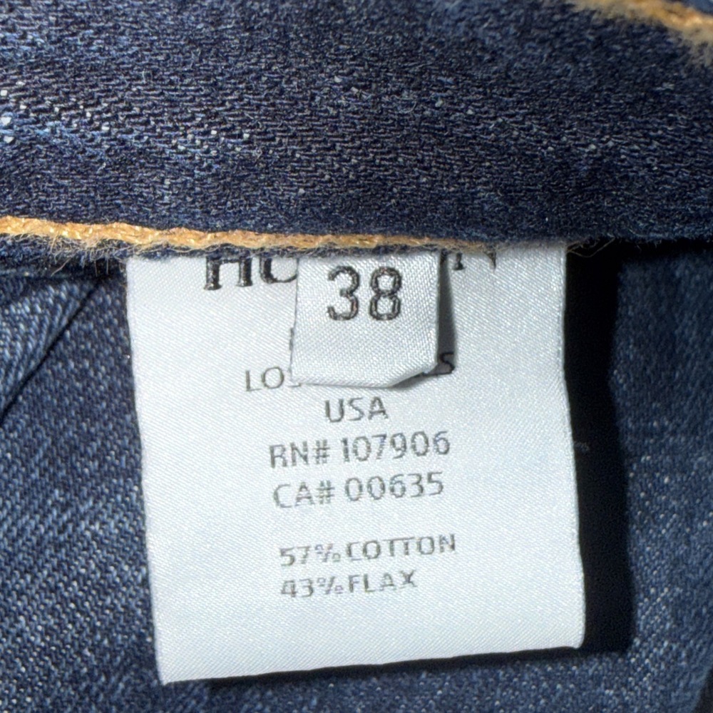 Hudson Blue Denim Jeans Men's Size 38 Button Fly Made In USA - Picture 7 of 14